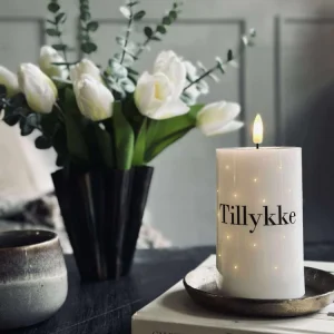 Globe LED Bloklys TWINKLE - Tillykke