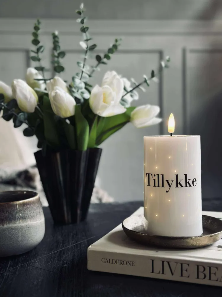 Globe LED Bloklys TWINKLE - Tillykke