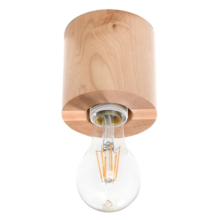 Globe Shape Loftslampe SALGADO naturtræ