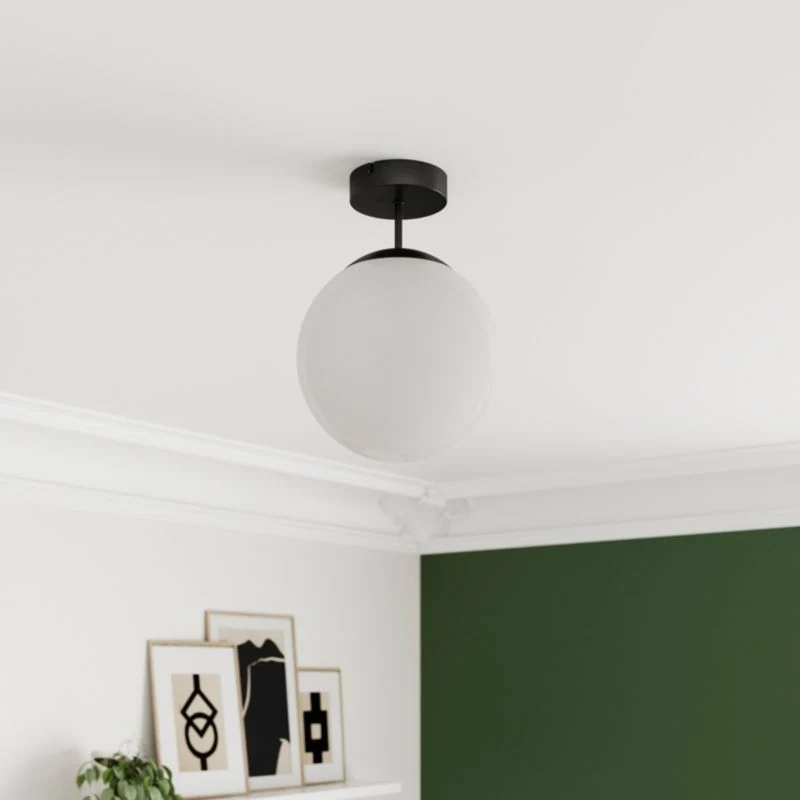GoodHome Lognes plafondesign 1 x E27 mat-sort 4-Pack