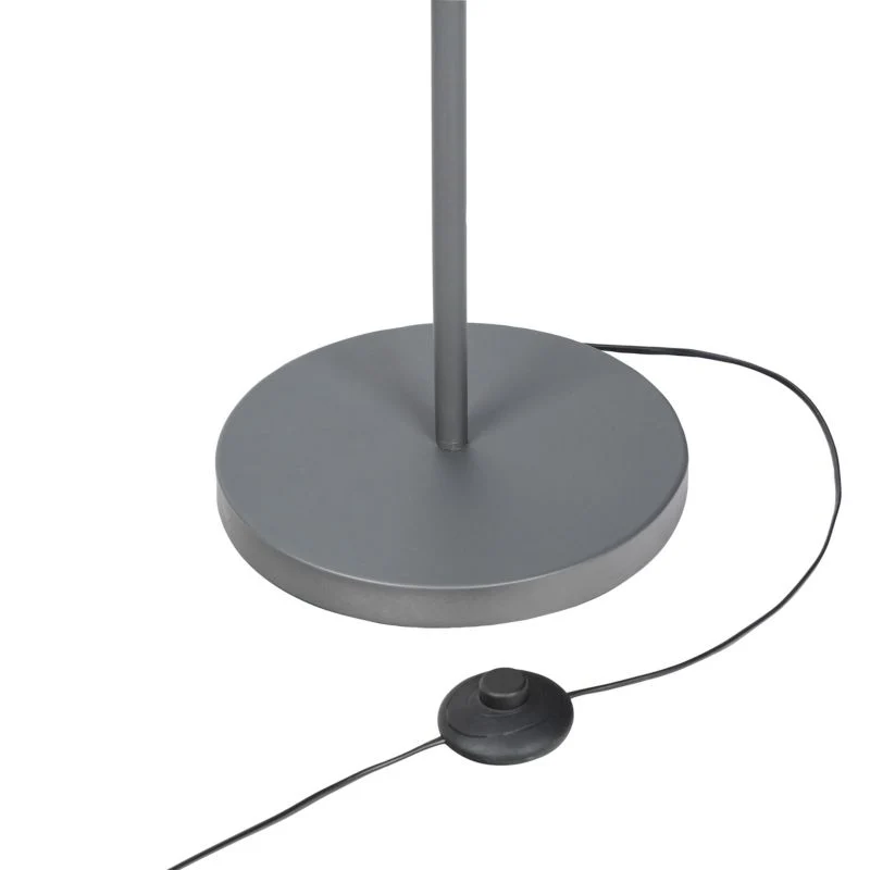 GoodHome Orous 1-punkts gulvlampe E27 i grafit