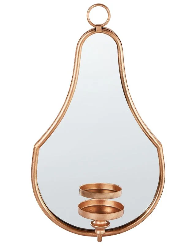 Hængende lysestage Bazarnes all-metal 45 cm gylden 1 stk.