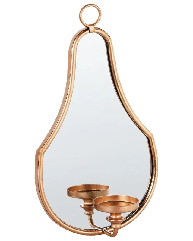 Hængende lysestage Bazarnes all-metal 45 cm gylden 1 stk.