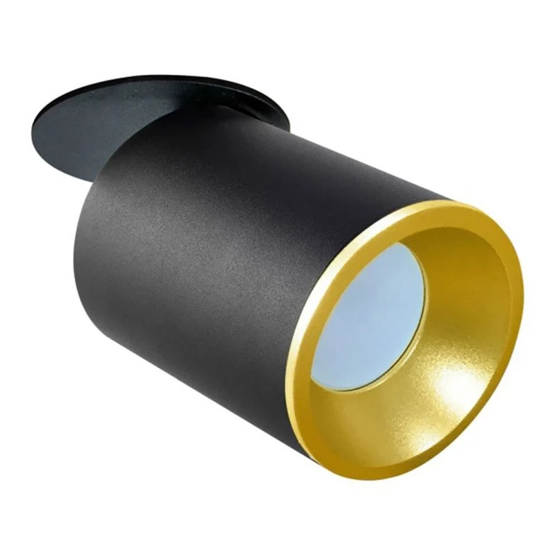 Indbygget customizable loftspot Polux Pallas GU10 sort-guld