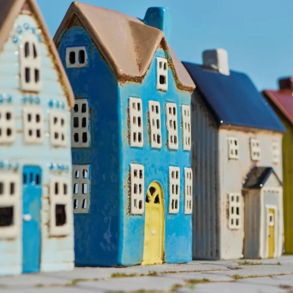 Ib Laursen - Hus t/fyrfadslys Nyhavn lemon dør (Energy Star)