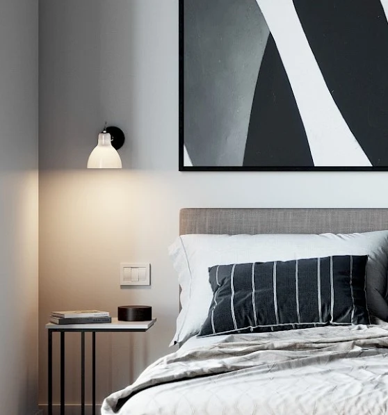 Luxy Glam H0 væg/-loftlampe fra Rotaliana Blank