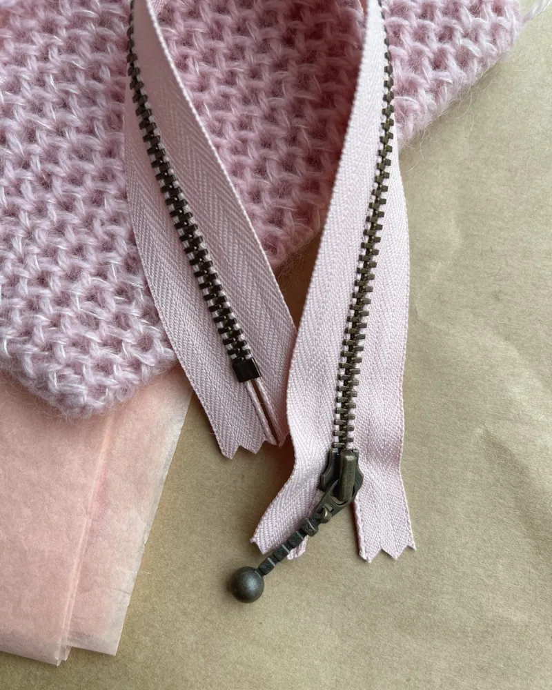 Lynlås til Honey Washbag (23 cm) - Pudderrosa