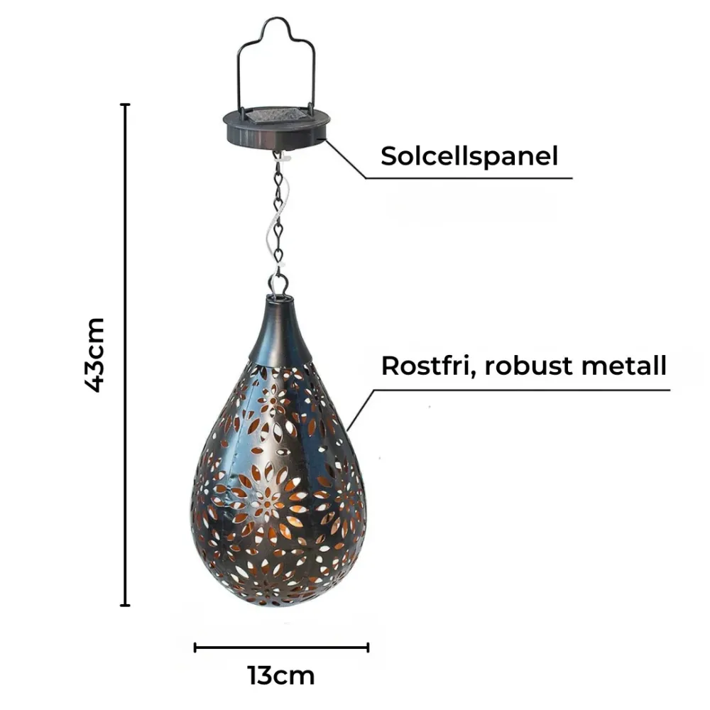 Lysdråbe | Solar-operated Havebelysning