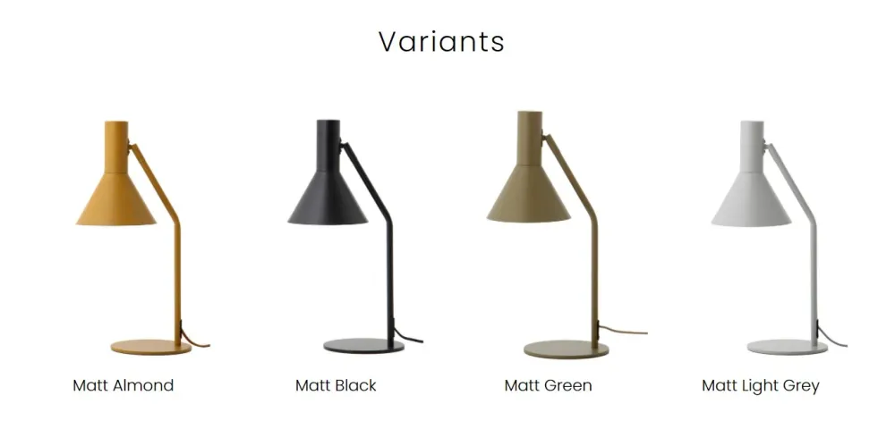 LYSS Bordlampe Ø18 Mat Mandel