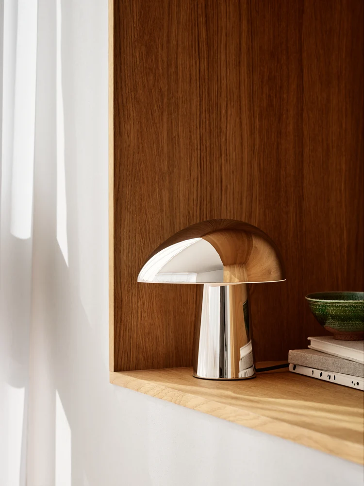 Night Owl™ Poleret Rustfri Bordlampe