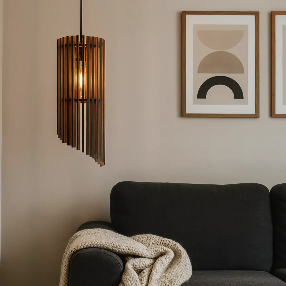 Pendel lampe - Spiral - 15x34 cm