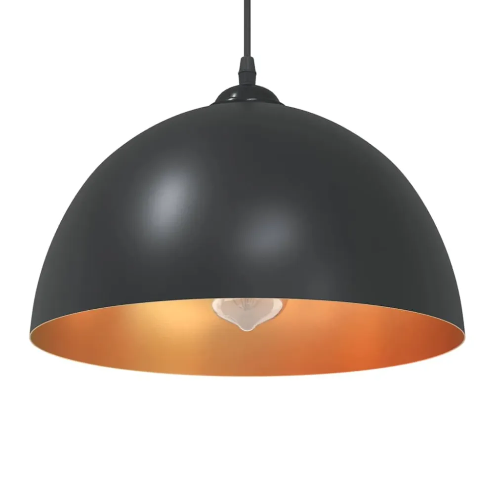 Pendellamper Højdejusterbar E27 Ø 30 Cm Metallic Hvid