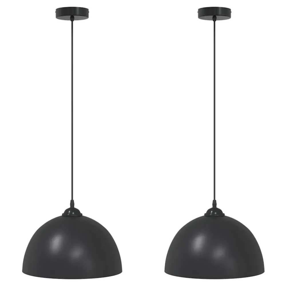 Pendellamper Højdejusterbar E27 Ø 30 Cm Metallic Hvid