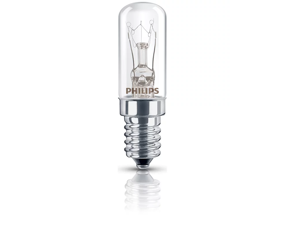 PHILIPS Dekorativ rørformet glødepære, 10 W, E14, Klar, Dæmpbar