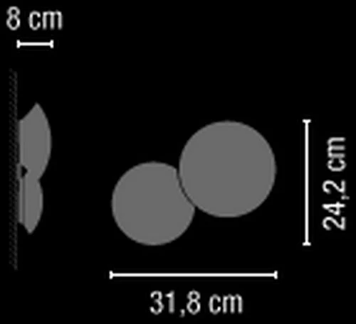 Puck 5425/5427 væglampe loftlampe vibia