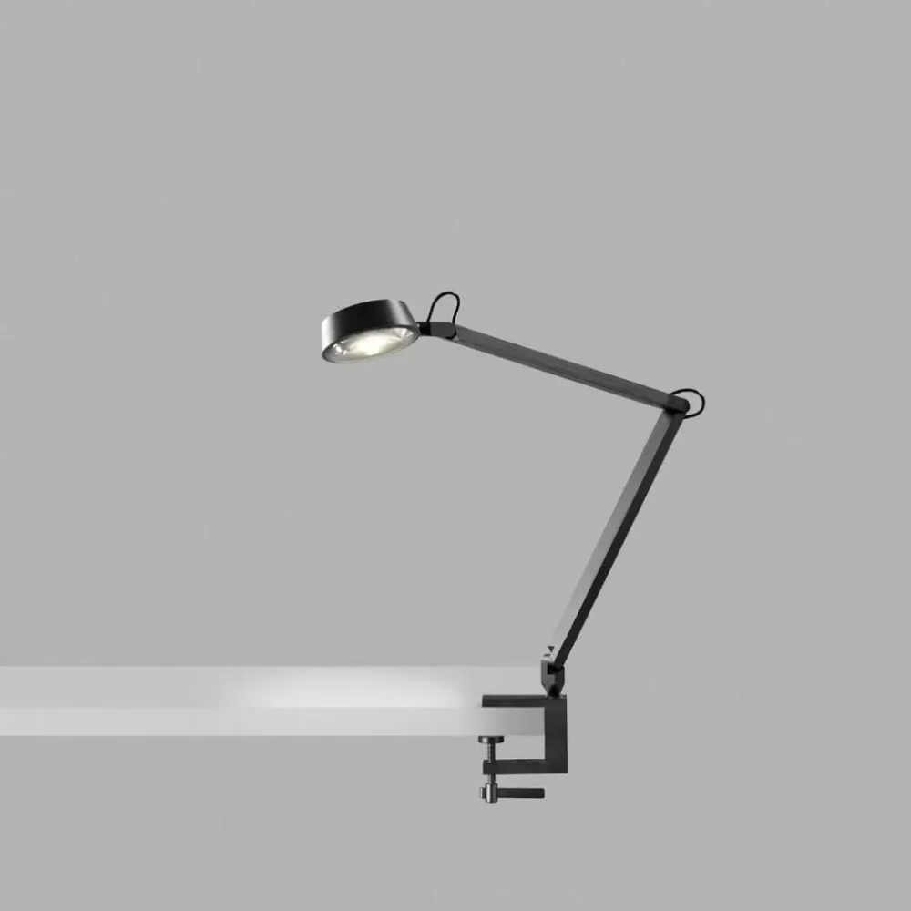 Rich T1 Bordlampe m/ klemme Carbon Sort - Light-Point