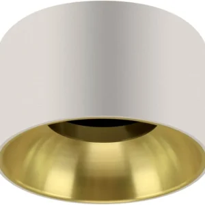 Struhm Panama GU10 loftspot i hvid/guld