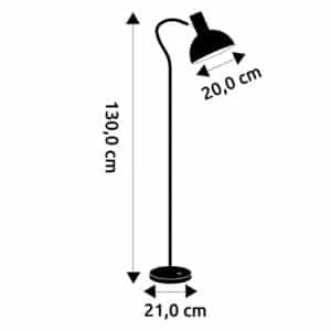 Tragten gulvlampen ABC vivid Hvid