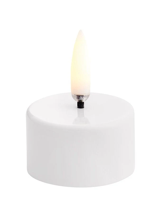 Uyuni LED Fyrfadslys – Pearl (3,9 × 2,4 cm)