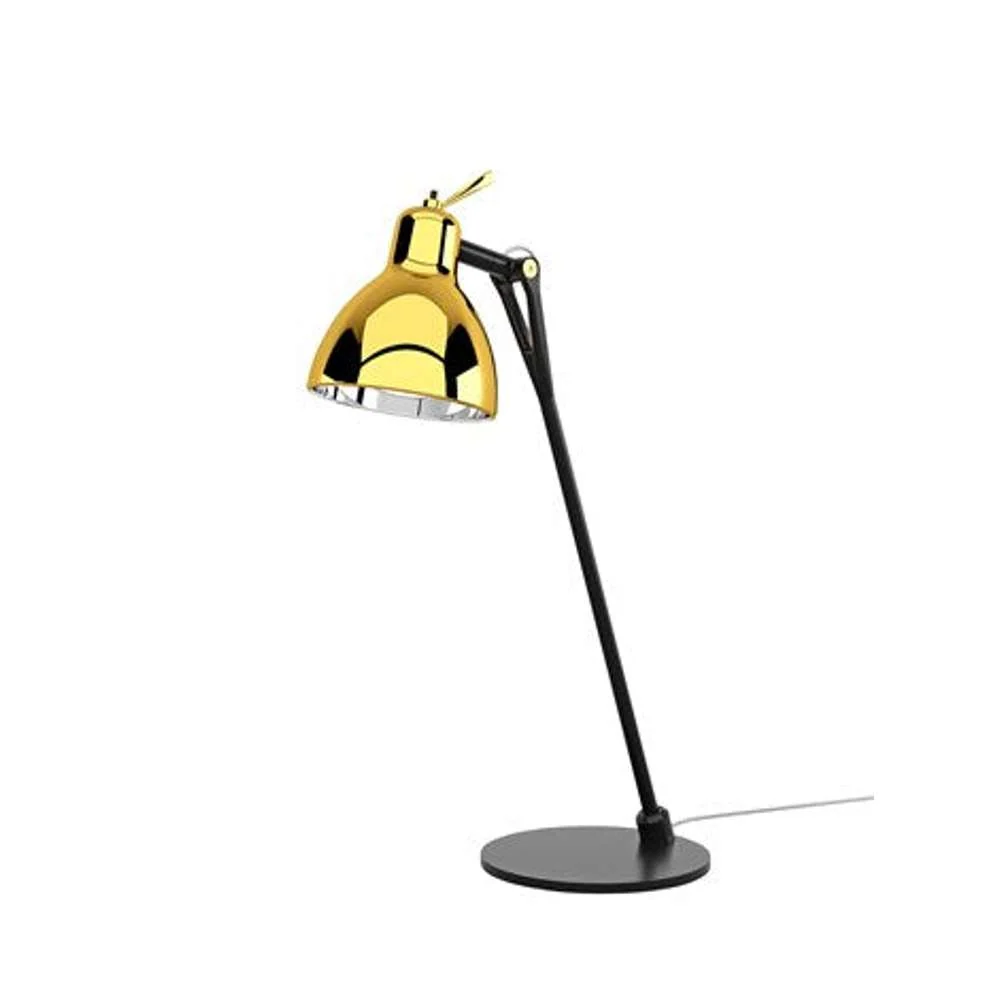 Vintage Style Luxy glam t0 bordlampe sort/guld Skrivebordslampe