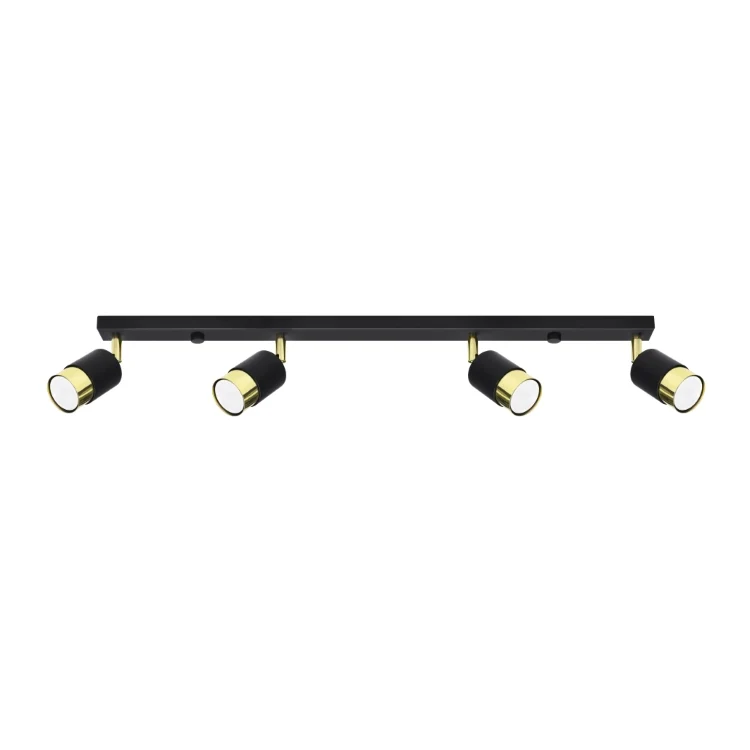 Warm White Loftslampe NERO 4 sort/guld