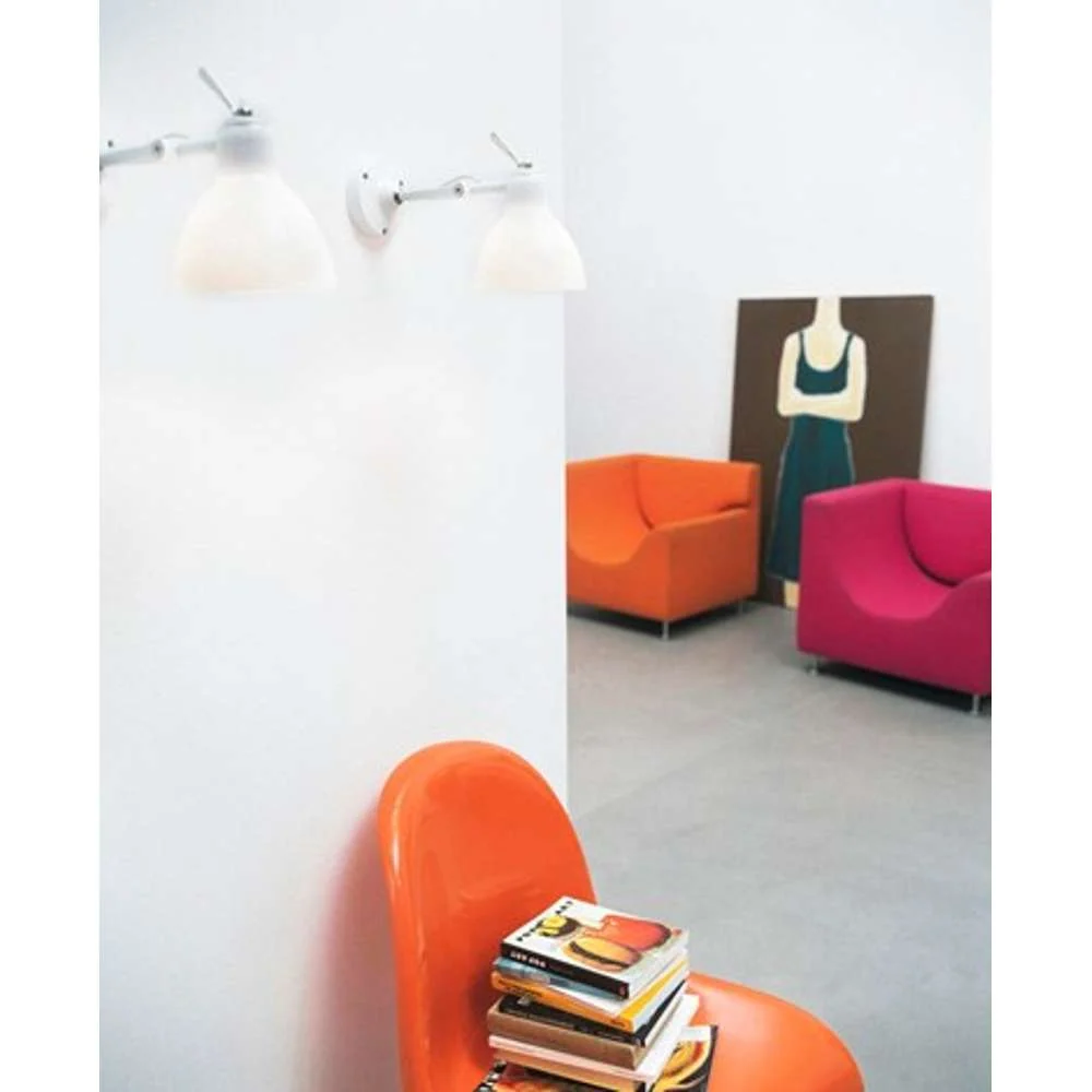Warm White Luxy h0 væg/loft hvid/blank pearl Væglampe