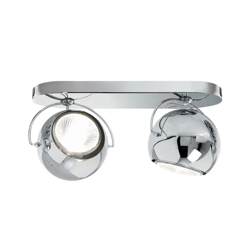 Beluga Steel 1,2 & 3 væg- og loftlampe Fabbian