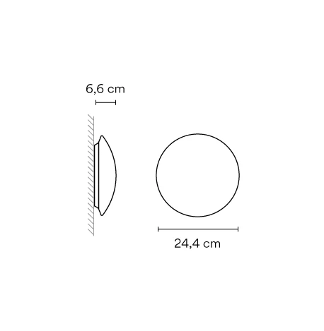 Puck 5410/5412 væglampe, loftlampe Vibia