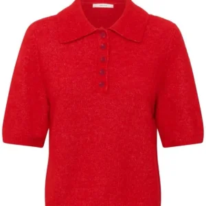 Gestuz - Gzalpha Ss Polo Pullover 10910852 - 109238 - Postbox Mélange Xs