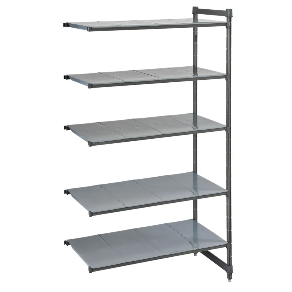 CAMBRO | Camshelving® - Basics Plus - Add-on reol - 1480mm - med 5 lukkede hylder