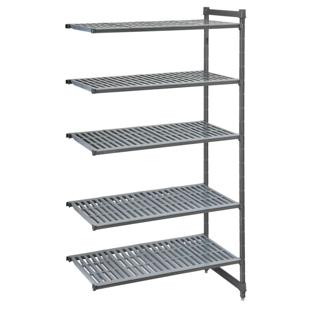CAMBRO | Camshelving® - Basics Plus - Tilføjelsesreol - 1480 mm - med 5 hylder med slidser