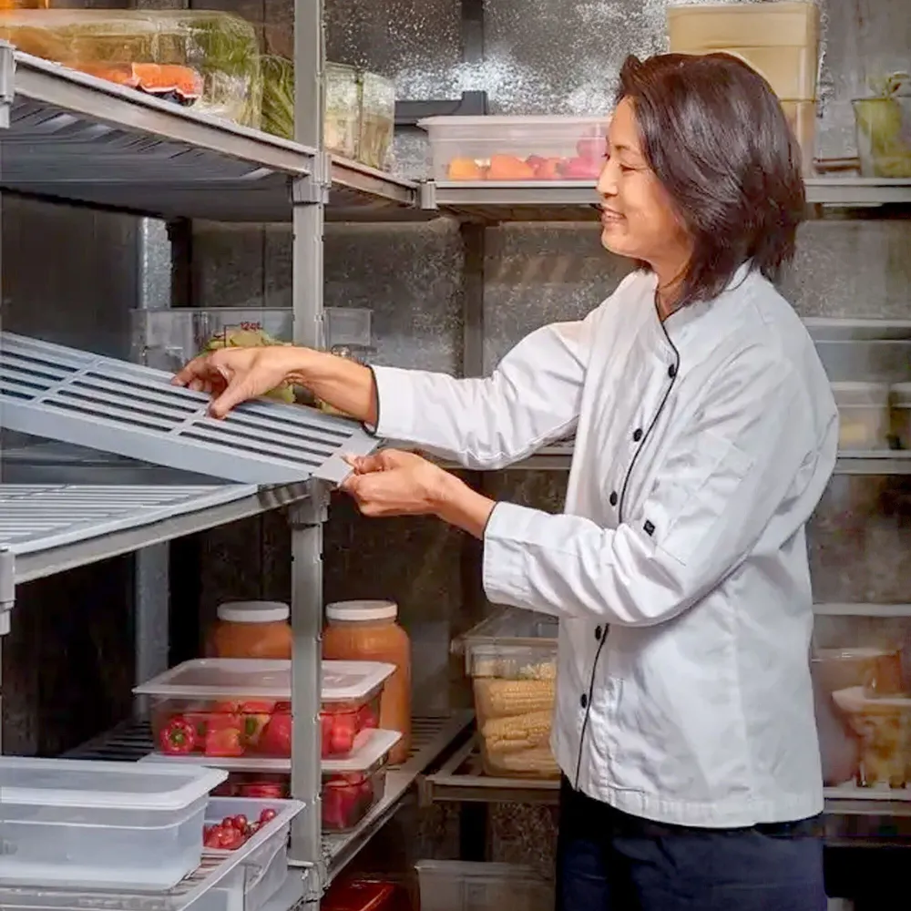 CAMBRO | Camshelving® - Basics Plus - Tilføjelsesreol - 1480 mm - med 5 hylder med slidser