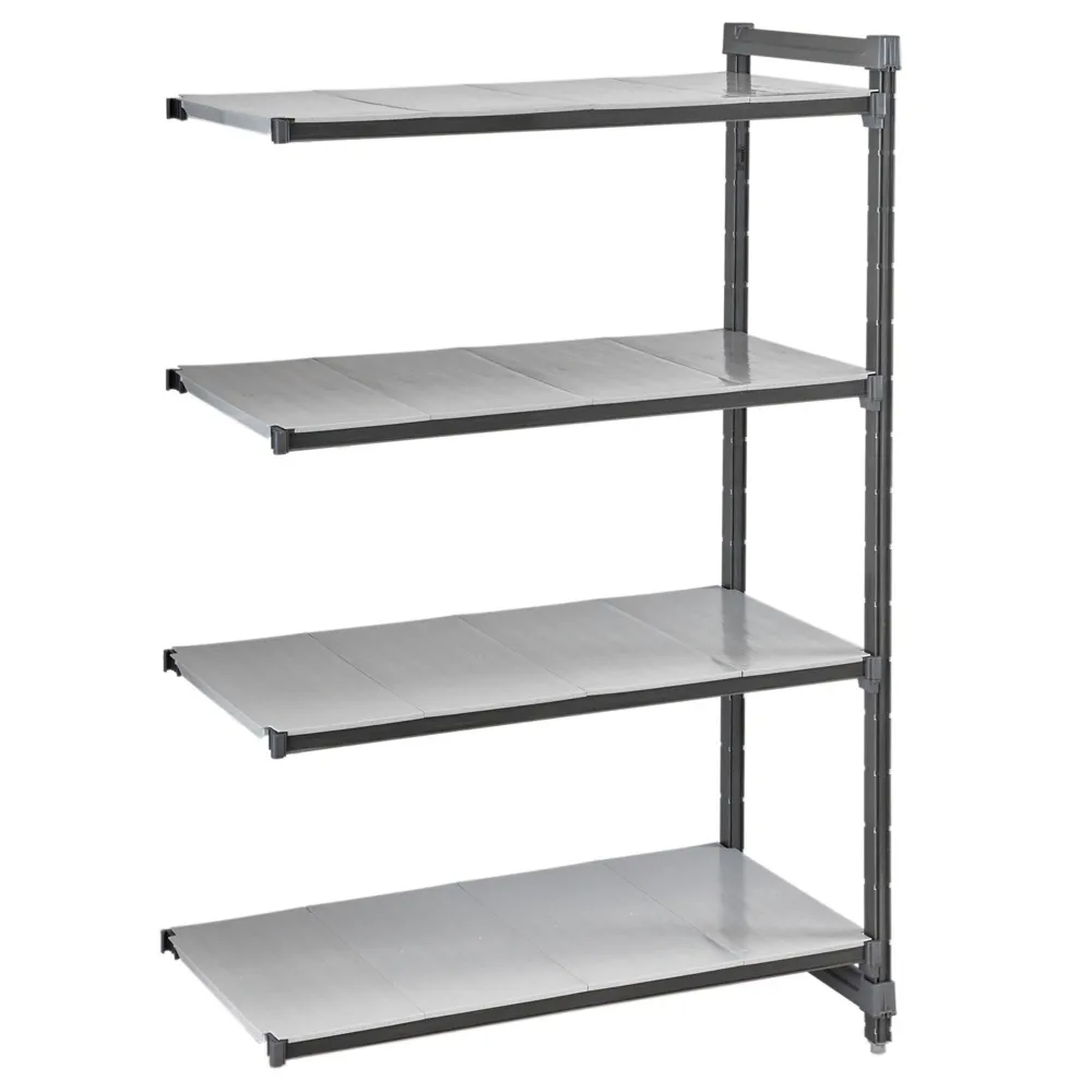 CAMBRO | Camshelving® - Basics Plus - tillægshylde - 1784 mm - med 4 lukkede hylder