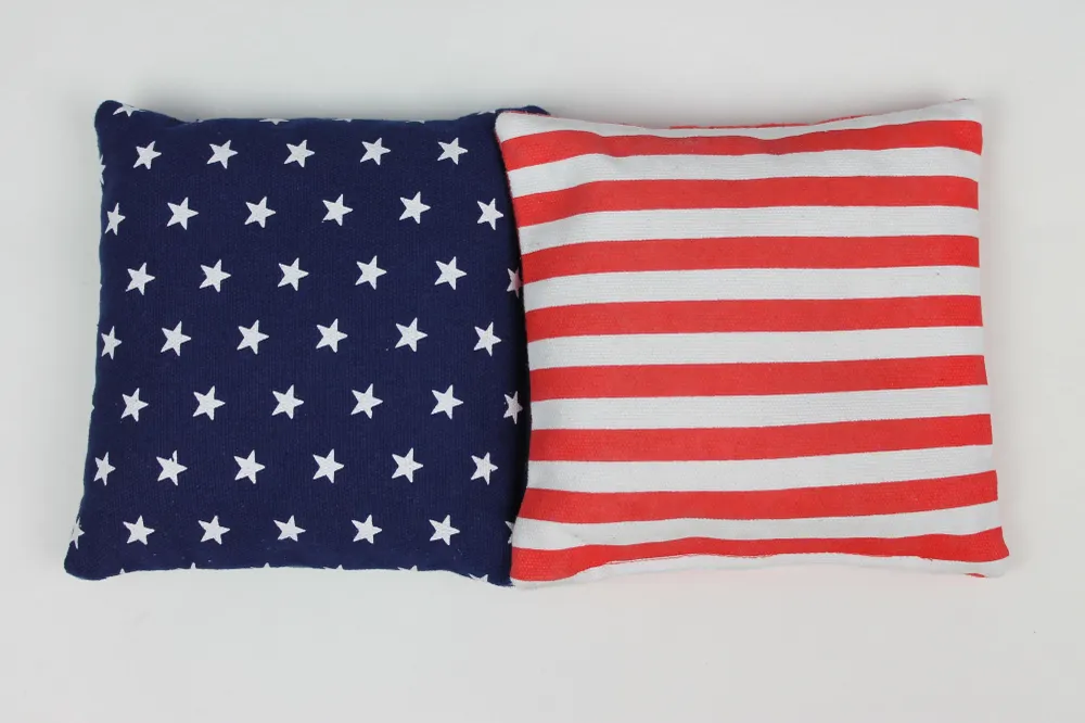 Cornhole poser 8 stk. Amerika (Hurtig/langsom stof)
