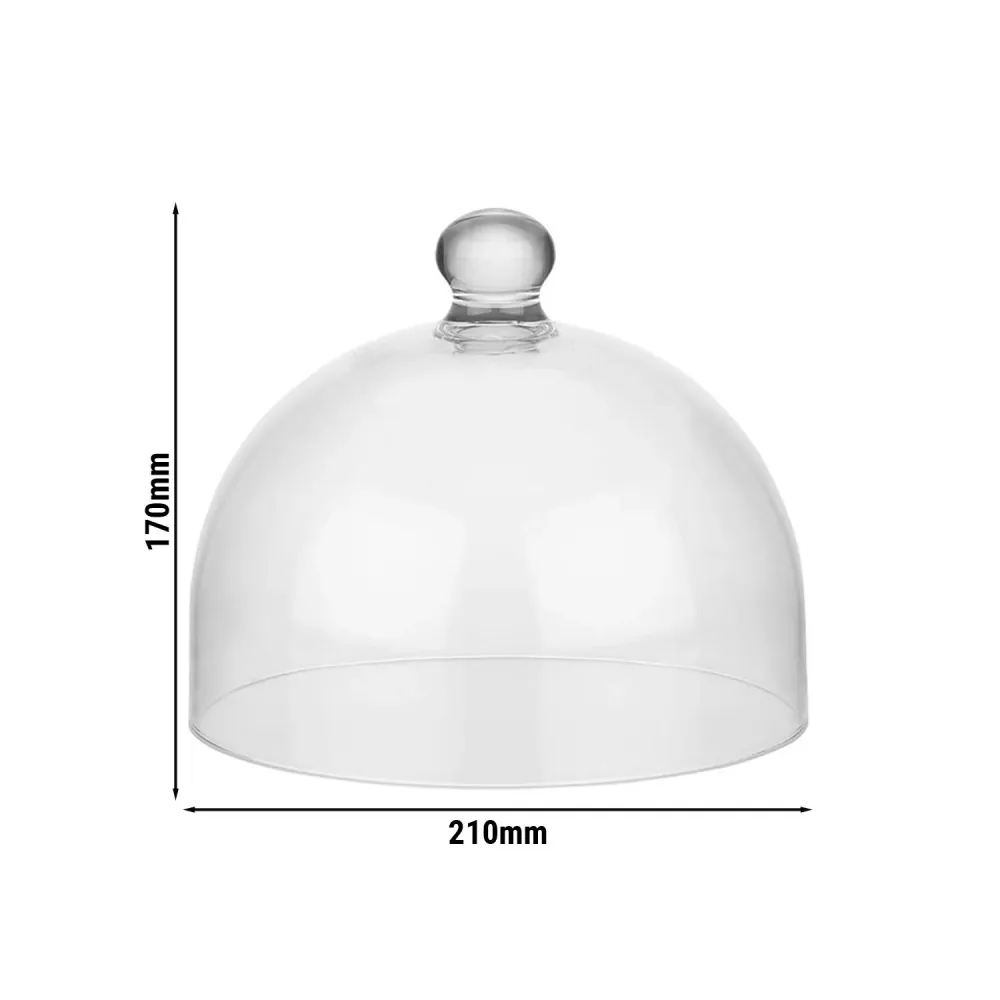 Friskholdslåg - DOME - polykarbonat - Ø 210mm - højde: 170mm - rund