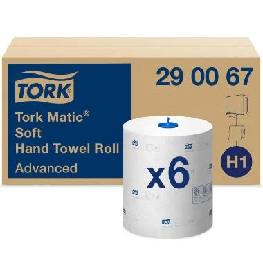 Håndklæderulle Tork Matic High-end System H1 2-lag 150 m Hvid,6 rl/krt