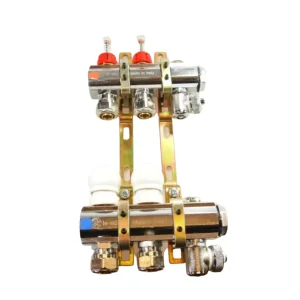 2-kreds manifold 1" x 3/4" m flowmåler