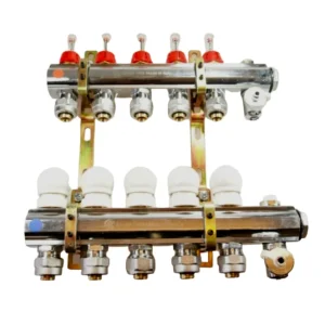 5-kreds manifold 1" x 3/4 m. flowmåler" Woodworking