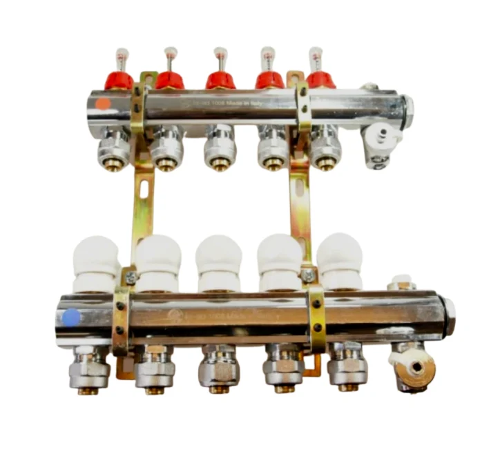5-kreds manifold 1" x 3/4 m. flowmåler" Woodworking