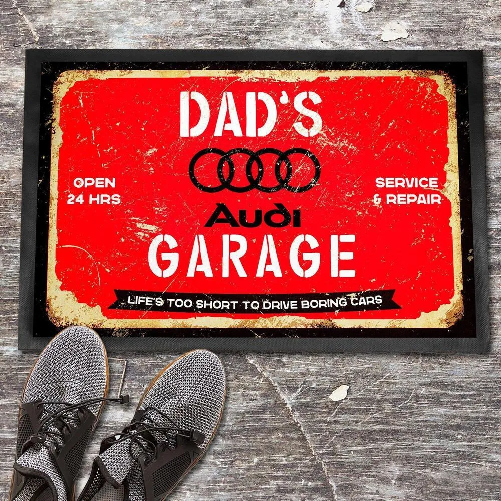 Audi Dads Garage Dørmåtte Compatible Tripod