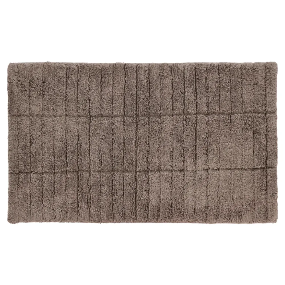 Bademåtte Tiles 80x50 cm – blød bomuldsmåtte White