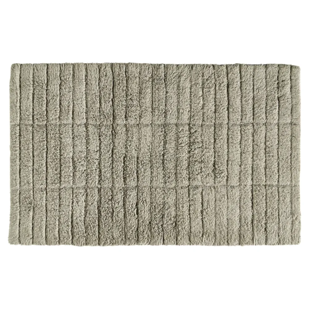 Bademåtte Tiles 80x50 cm – blød bomuldsmåtte White