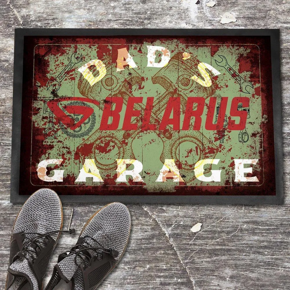 Belarus Dads Garage Retro Dørmåtte