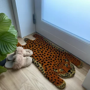 Dørmåtte 40x75 cm. leopard