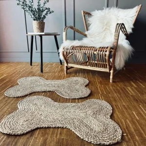 Dørmåtte i jute - Kødben 40x60cm