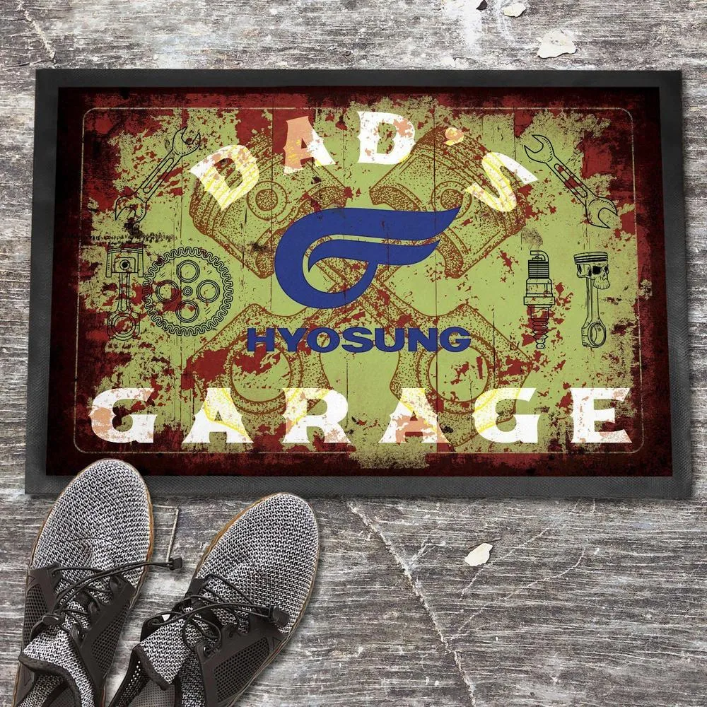 Hyosung Dads Garage Antique Dørmåtte