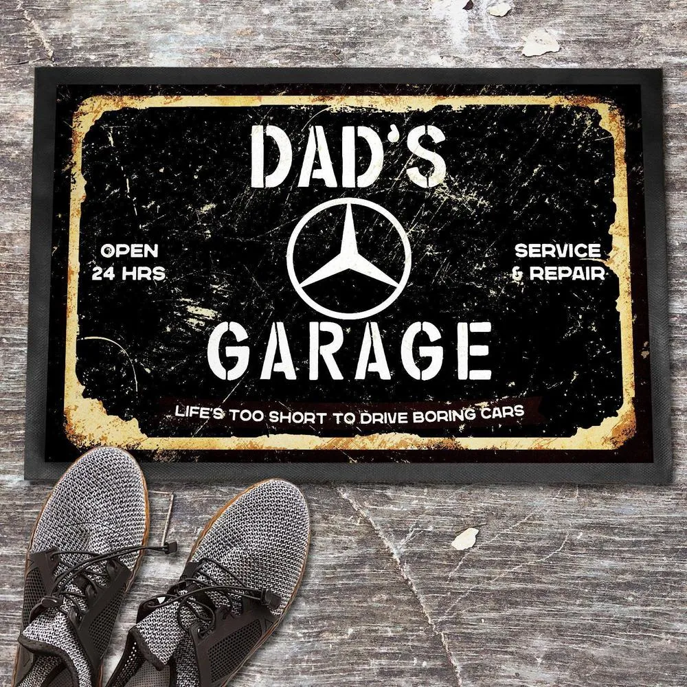 Magnetisk Mercedes Benz Dads Garage Dørmåtte