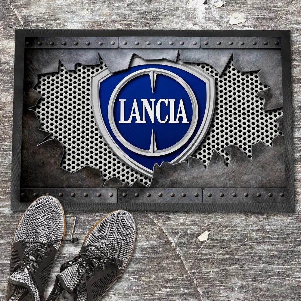 Pocket Size Lancia Alloy Ripped Dørmåtte