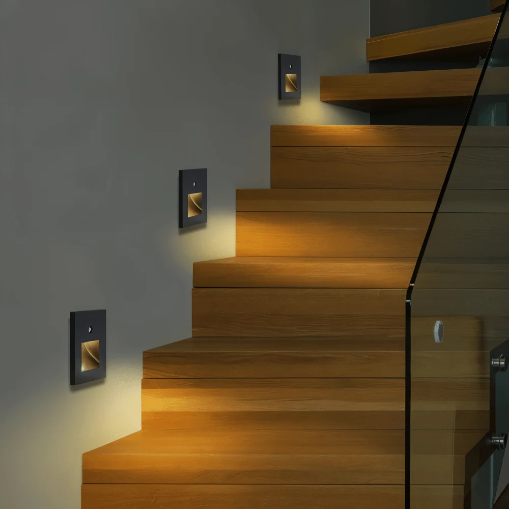 Motion Sensor Step Light | LED Wall Sconce Auto Detection