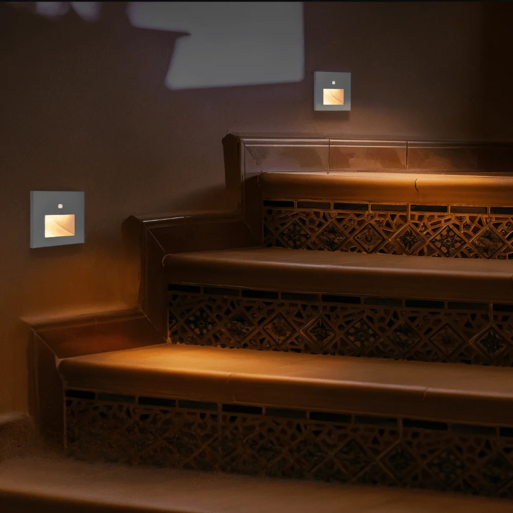 Motion Sensor Step Light | LED Wall Sconce Auto Detection